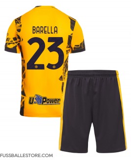 Günstige Inter Milan Nicolo Barella #23 3rd trikot Kinder 2024-25 Kurzarm (+ Kurze Hosen)